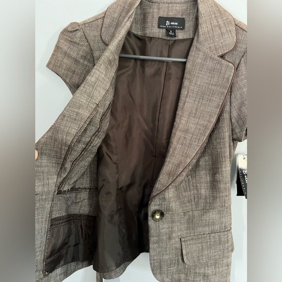 Byer California NWT - Women’s Brown suit Jacket Sz SM - Picture 7 of 9